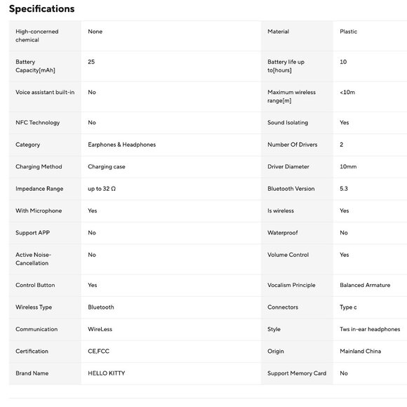 bluetooth retro camera charging case with earbuds hello kitty - Picture 2 of 4